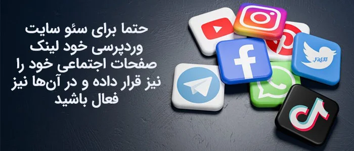 آموزش سئو وردپرس برای کسب رتبه 1 گوگل 22 فعالیت در شبکههای مجازی