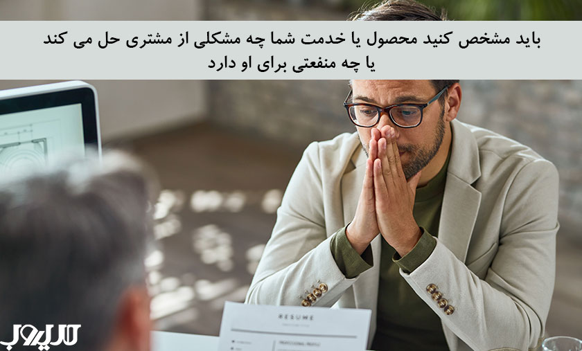 بوم مدل کسب و کار چیست؟ راهنمای جامع طراحی بوم مدل کسب و کار 3 عکس نوشته درباره باید مشخص کنید محصول یا خدمت شما چه مشکلی از مشتری حل می کند یا چه منفعتی برای او دارد