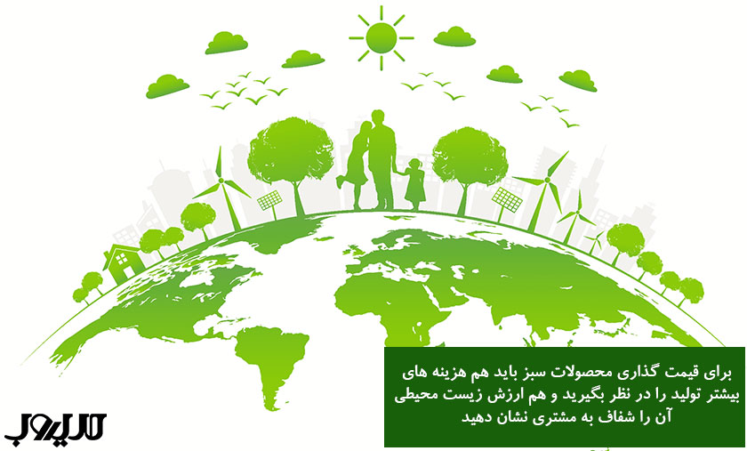 برای قیمت گذاری محصولات سبز باید هم هزینه های بیشتر تولید را در نظر بگیرید و هم ارزش زیست محیطی آن را شفاف به مشتری نشان دهید