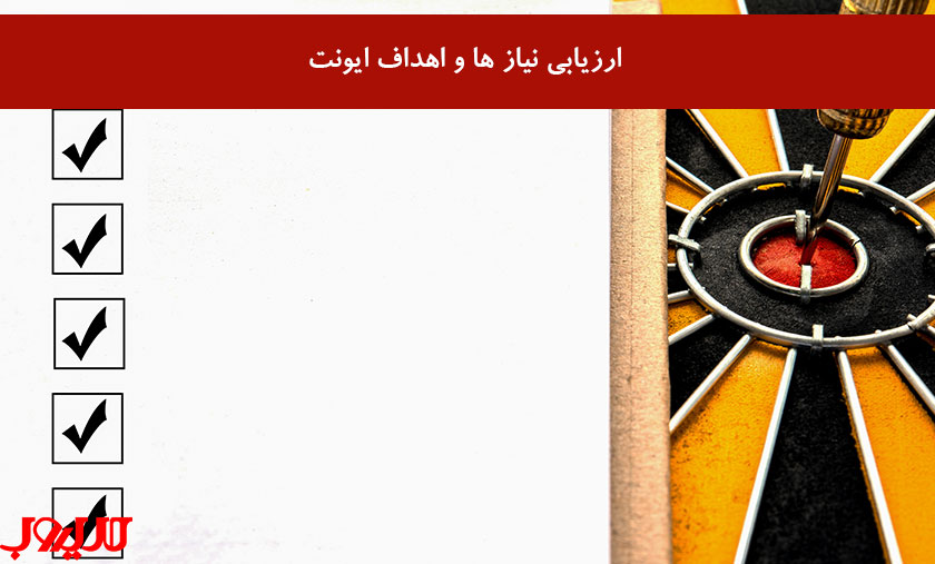 عکس نوشته درباره ارزیابی نیاز ها و اهداف ایونت