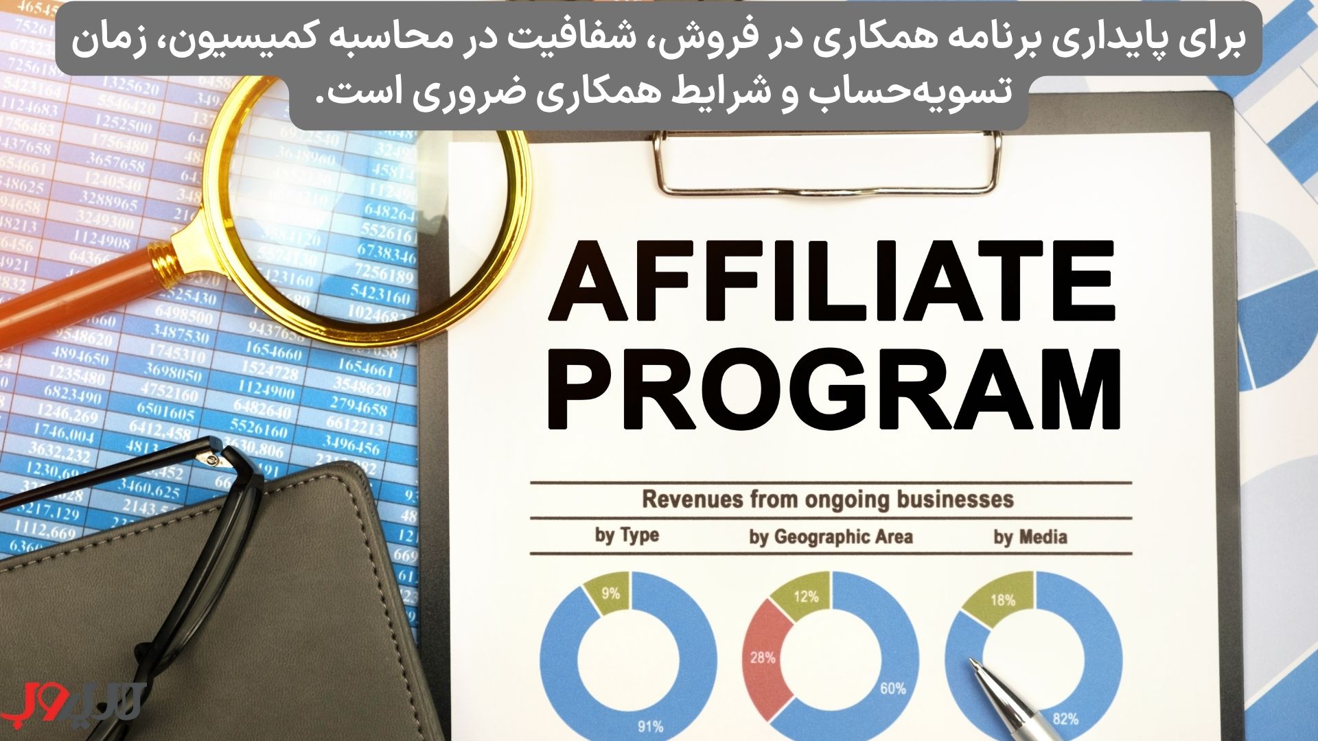 عکس نوشته ای درباره اینکه برای پایداری برنامه افیلیت مارکتینگ، شفافیت در محاسبه کمیسیون، زمان تسویه‌حساب و شرایط همکاری ضروری است