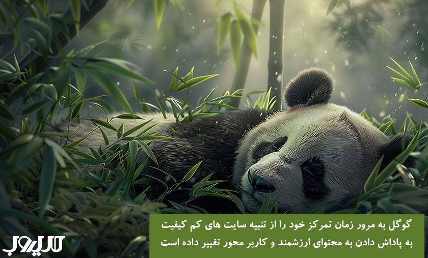گوگل به مرور زمان تمرکز خود را از تنبیه سایت های کم کیفیت به پاداش دادن به محتوای ارزشمند و کاربرد محور تغییر داده است 